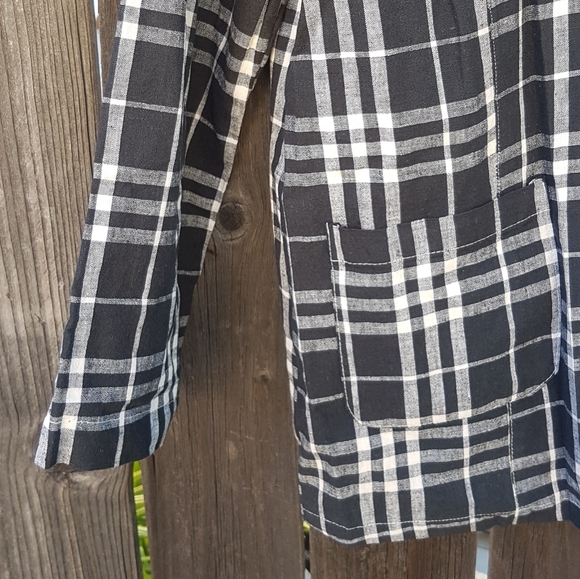 Cotton Summer Plaid Jacket - Picture 5 of 5